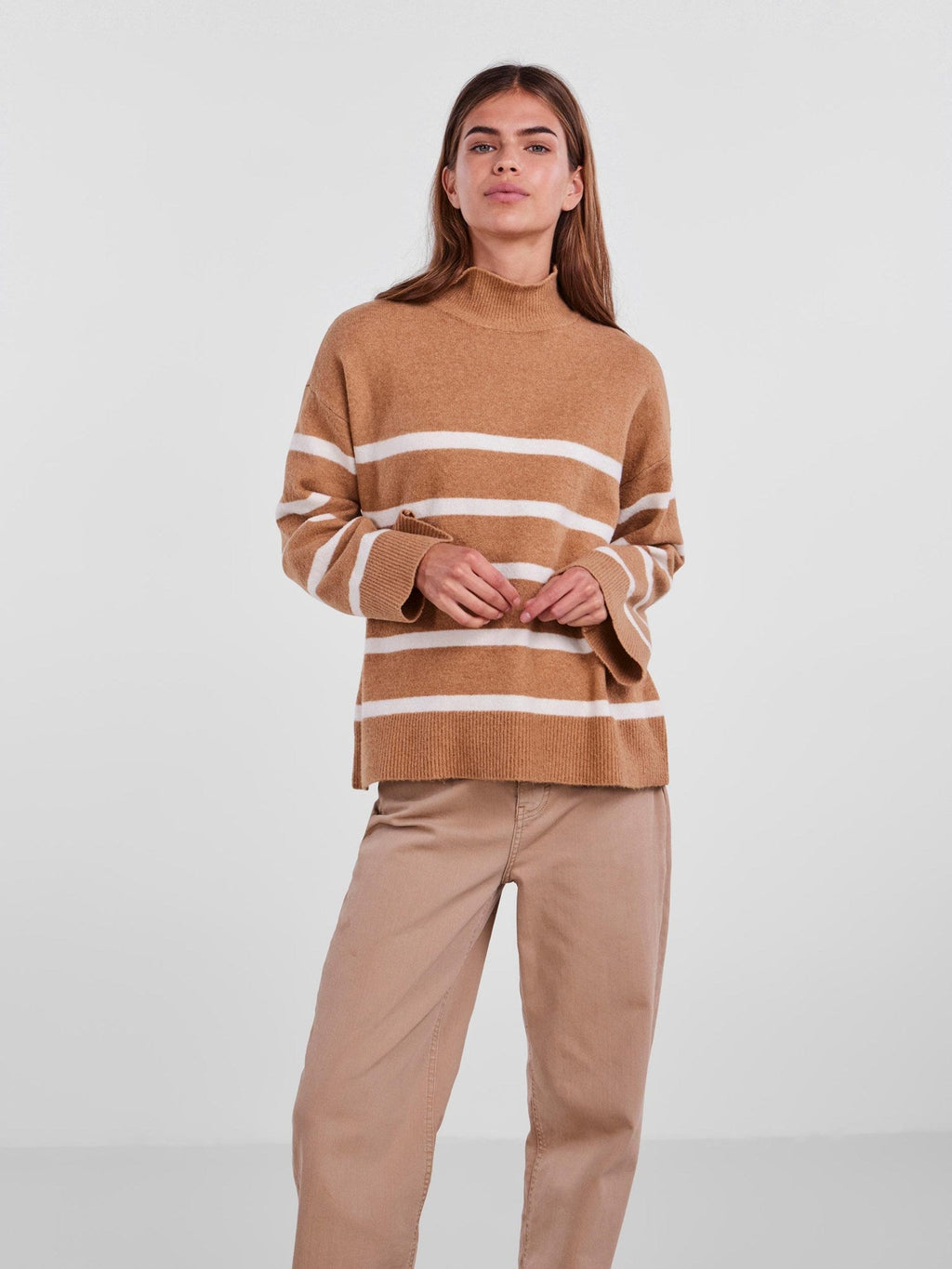 Nuska Oversize Strip - Indian Tan