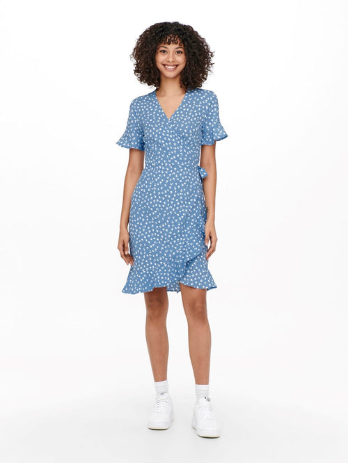 Olivia Wrap Dress - Allure - TeeShoppen Group™ - Dress - ONLY