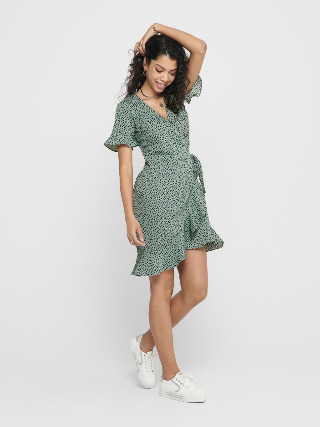 Olivia Wrap Dress - Chinois Green