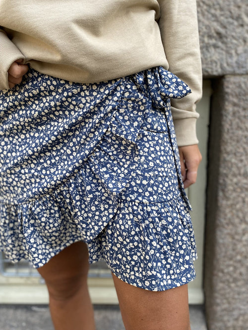 Olivia Wrap Skirt - Blue Mirage - TeeShoppen Group™ - Skirt - ONLY