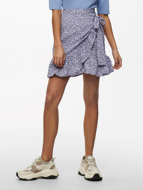Olivia Wrap Skirt - Chinese Violet - TeeShoppen Group™ - Skirt - ONLY