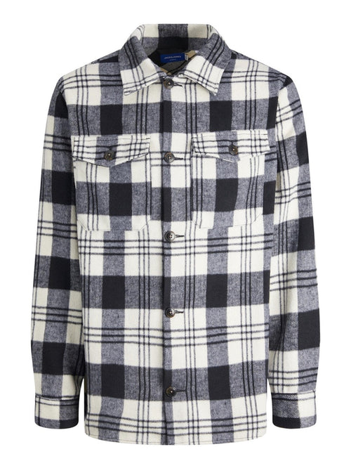 Ollie Check Overshirt - Navy Blazer - TeeShoppen Group™ - Formal Shirts & Blouses - Jack & Jones