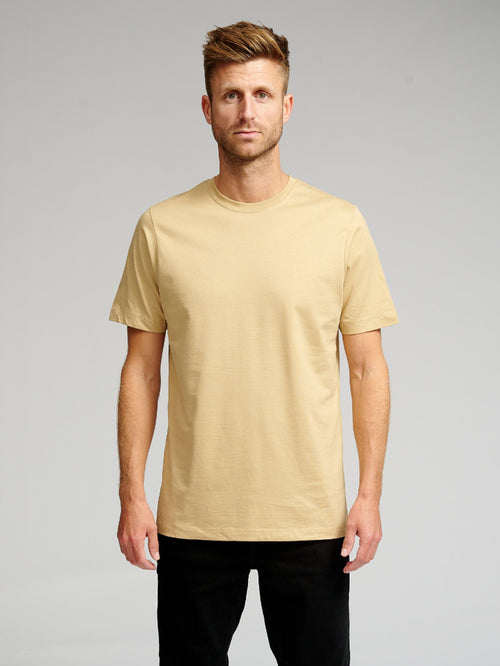 Organic Basic T-shirt - Beige - TeeShoppen Group™ - T-shirt - TeeShoppen