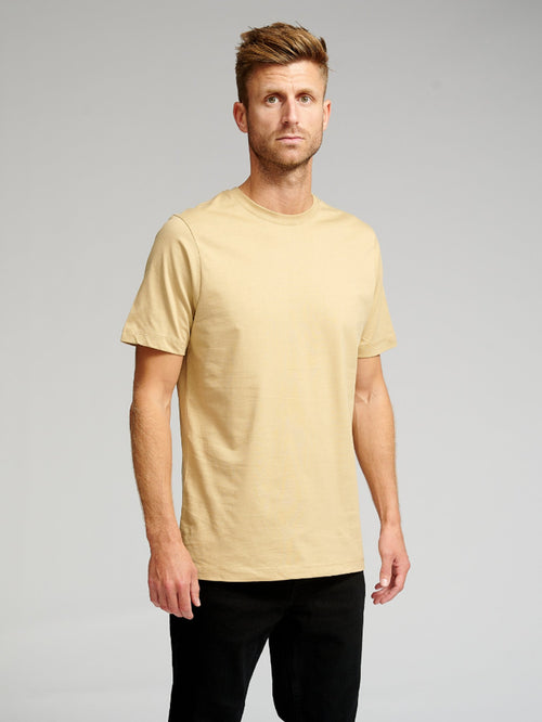 Organic Basic T-shirt - Beige - TeeShoppen Group™ - T-shirt - TeeShoppen
