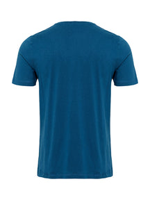 Bio -Basis -T -Shirt - Benzinblau