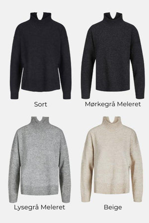 Oversized Strick -Rollkragenpullover -Pullover - Paketangebot (2 PCs.)