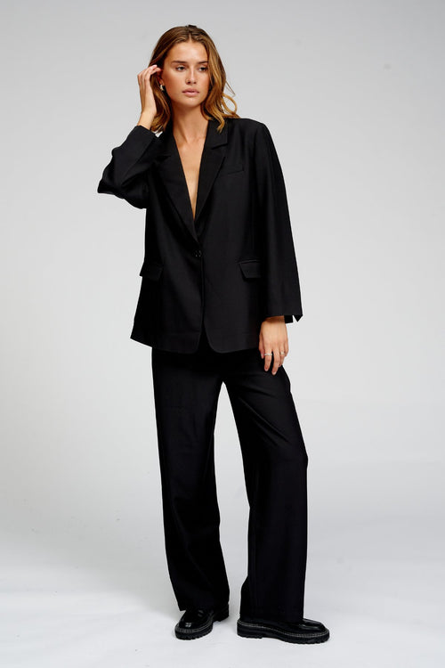 Oversized Suit (Black) - Package Deal - TeeShoppen Group™ - Suit - TeeShoppen