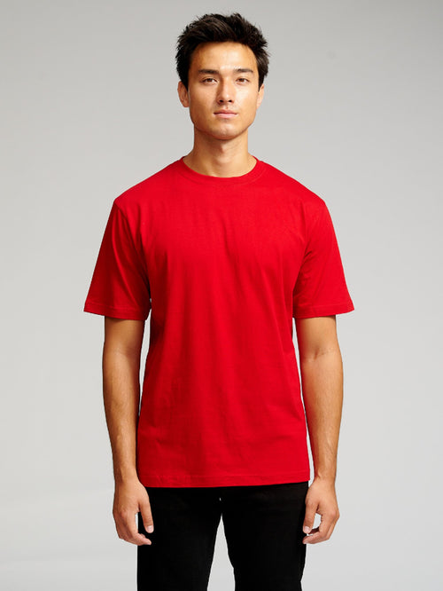 Oversized T-shirt - Denmark's Red - TeeShoppen Group™ - T-shirt - TeeShoppen
