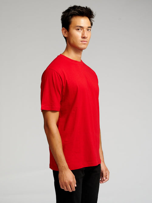 Oversized T-shirt - Denmark's Red - TeeShoppen Group™ - T-shirt - TeeShoppen