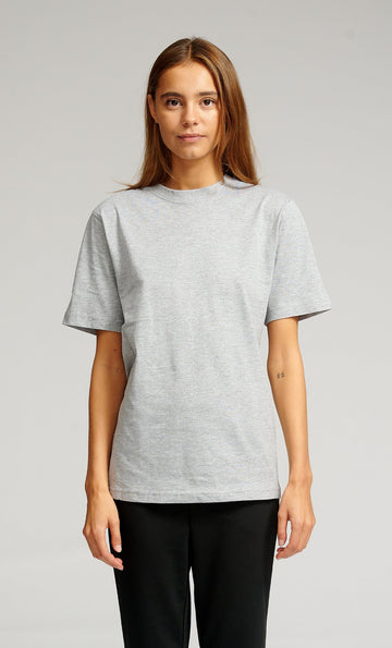 Oversized T-Shirt - Grau Melange