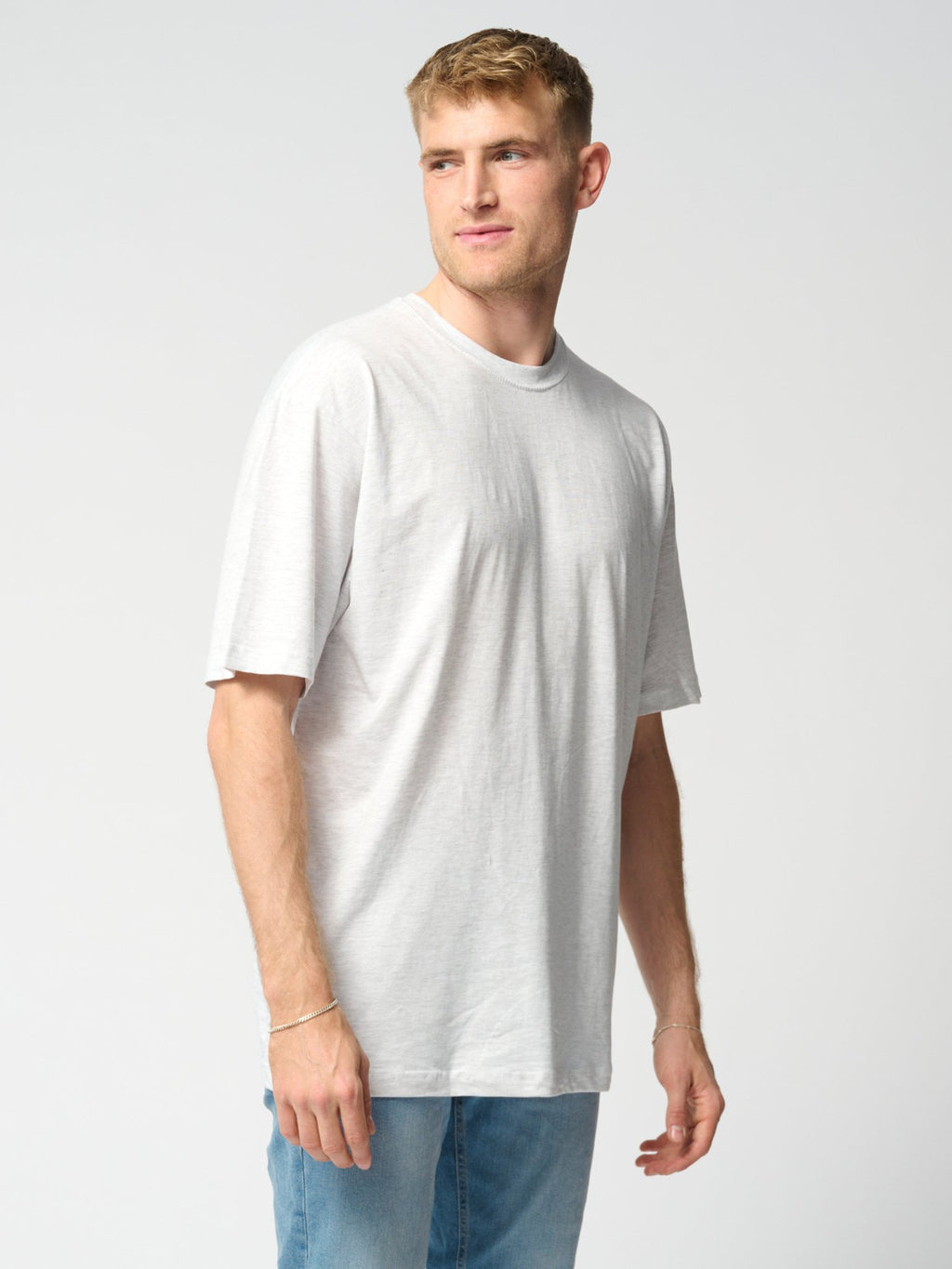 Übergroßes T -Shirt - hellgrau