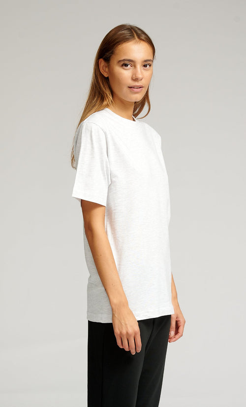 Oversized T-shirt - Light Grey Melange - TeeShoppen Group™ - T-shirt - TeeShoppen