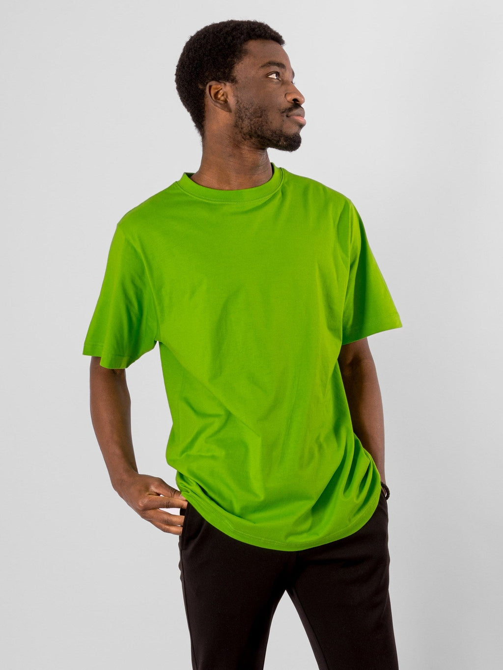 Übergroßes T -Shirt - Limettengrün