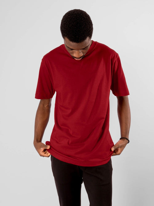 Oversized T-shirt - Red - TeeShoppen Group™ - T-shirt - TeeShoppen