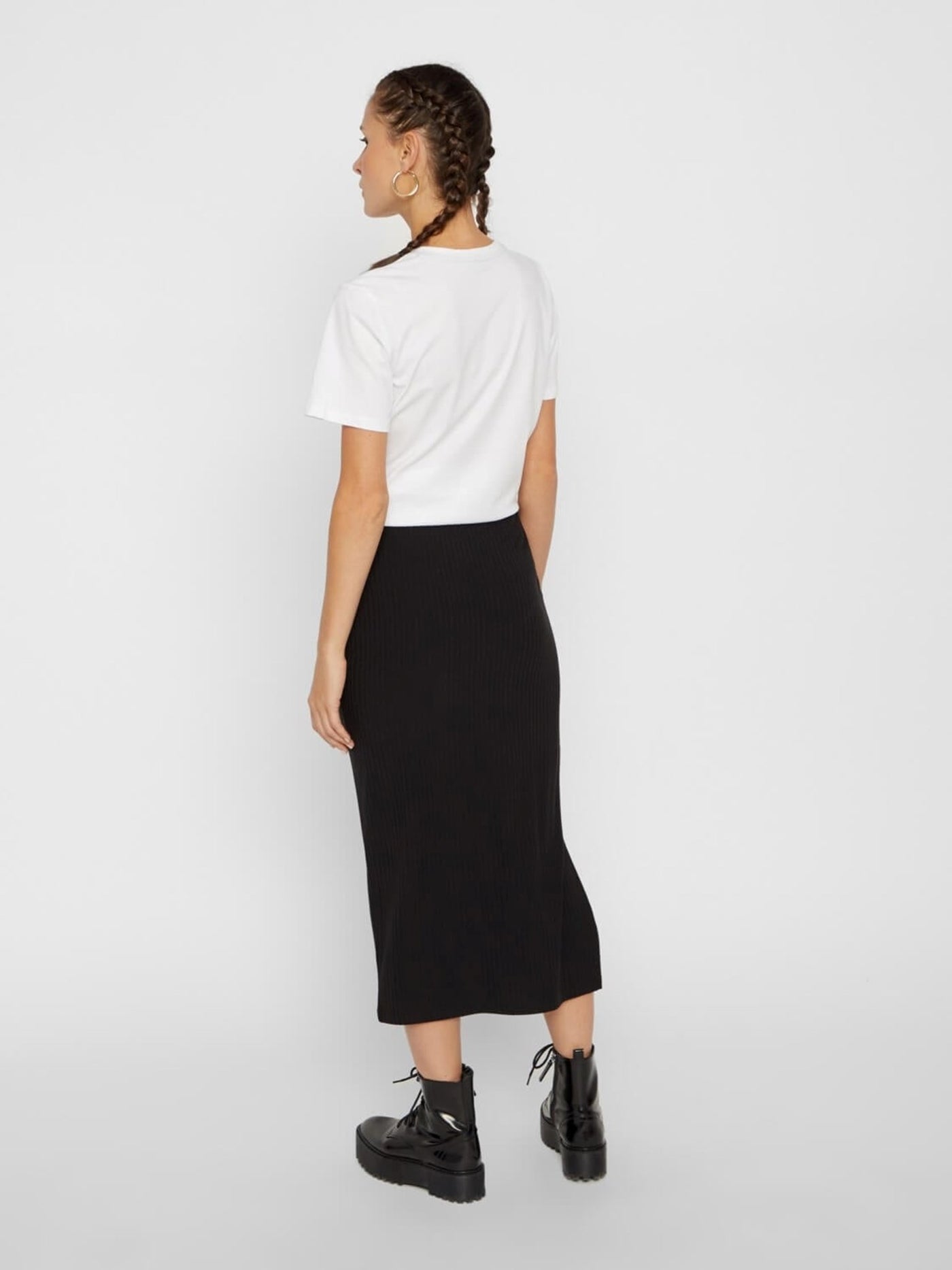 PCKYLIE mwMidiskirt - Schwarz - PIECES - Schwarz 3