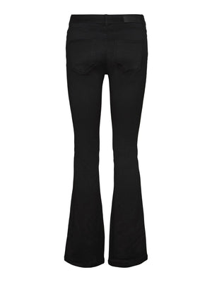 Peachy MR Flared Pants - Black - TeeShoppen Group™ - Pants - Vero Moda