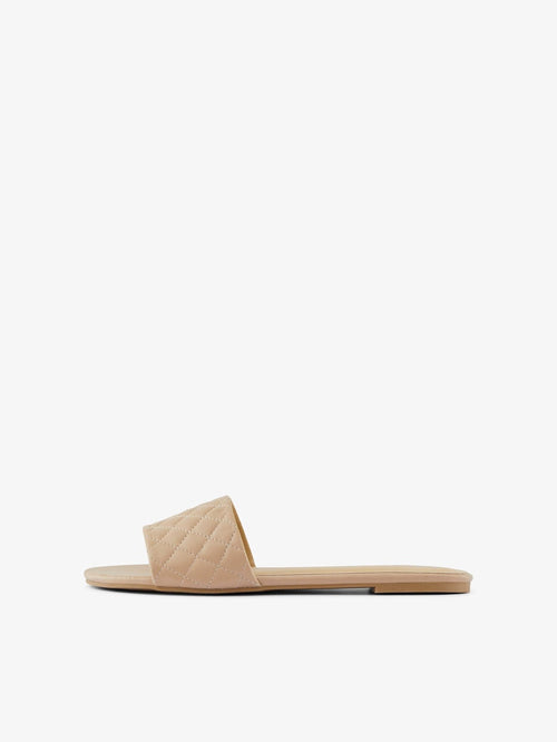 Pernille Quilted Sandal - Beige - TeeShoppen Group™ - Shoes - PIECES