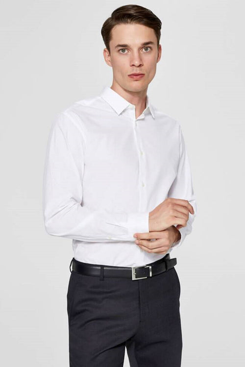 Preston shirt - Slim fit - White - TeeShoppen Group™ - Formal Shirts & Blouses - Selected Homme