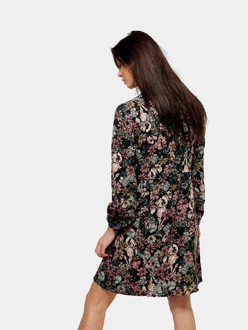 Printed Shirt Dress - Black - TeeShoppen Group™ - Dress - Jacqueline de Yong