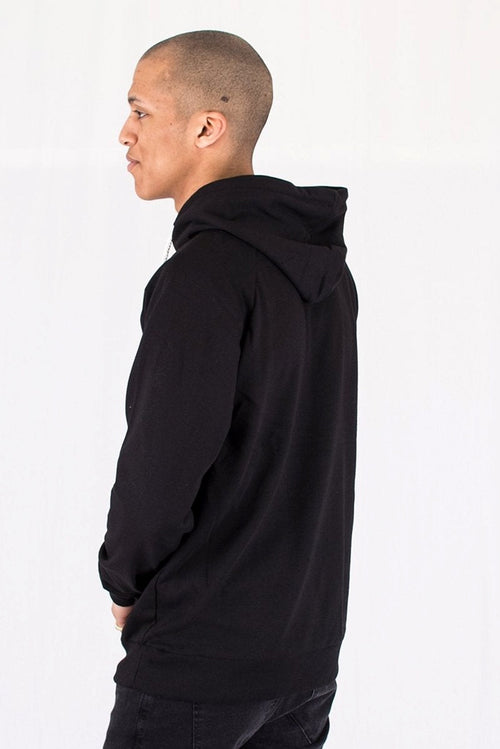 Raglan basic hoodie - Black - TeeShoppen Group™ - Shirt - TeeShoppen