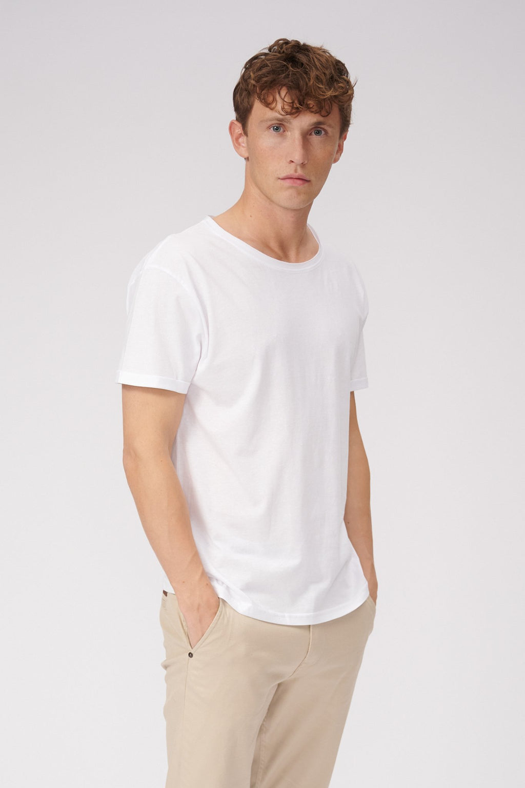 Raw Neck T-shirt - White
