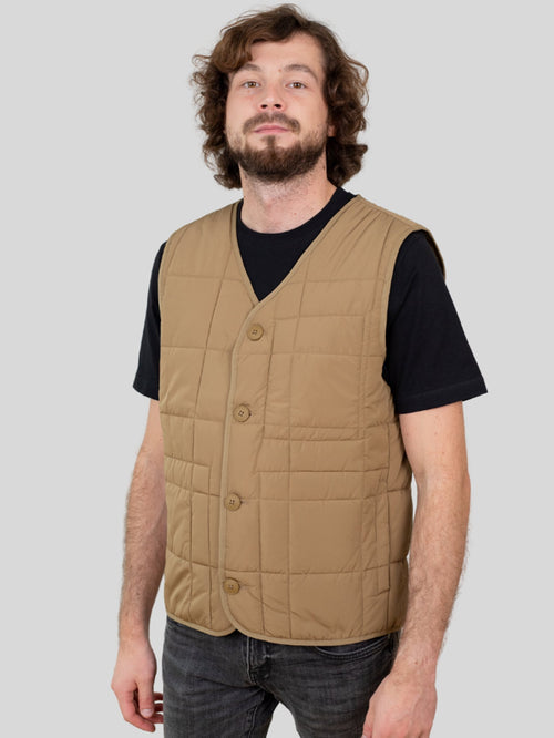 Rocco Quilted Vest - Khaki - TeeShoppen Group™ - Jacket - Jack & Jones