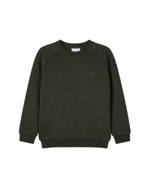 Round-neck sweatshirt - Green - TeeShoppen Group™ - Shirt - Name It