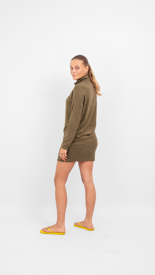 Sara knit dress - Dark green - TeeShoppen Group™ - Dress - Jacqueline de Yong