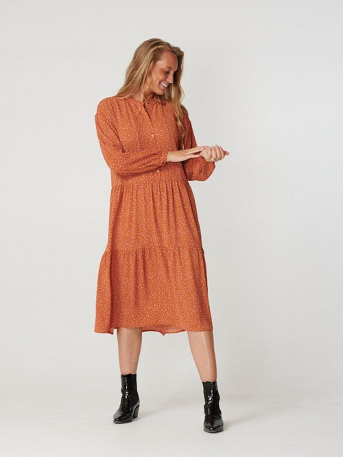 Sara long-sleeved dress - Rosa - TeeShoppen Group™ - Dress - Amis de Copenhague