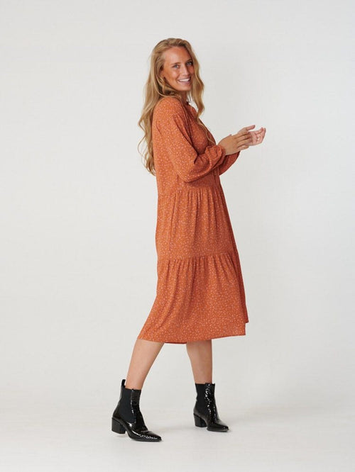 Sara long-sleeved dress - Rosa - TeeShoppen Group™ - Dress - Amis de Copenhague