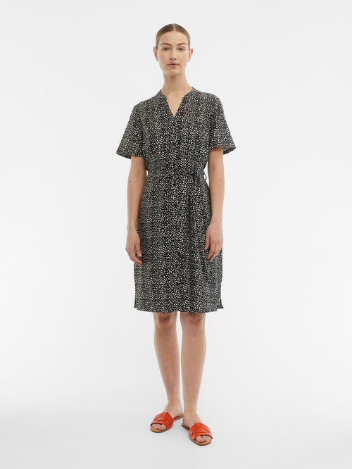Seline Midi Kjole - Sort - TeeShoppen Group™ - Dress - Object