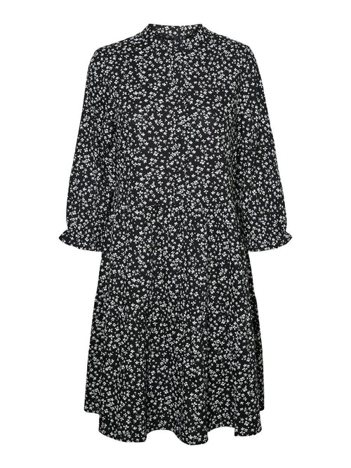 Simone mini dress - Black-flowered - TeeShoppen Group™ - Dress - Vero Moda