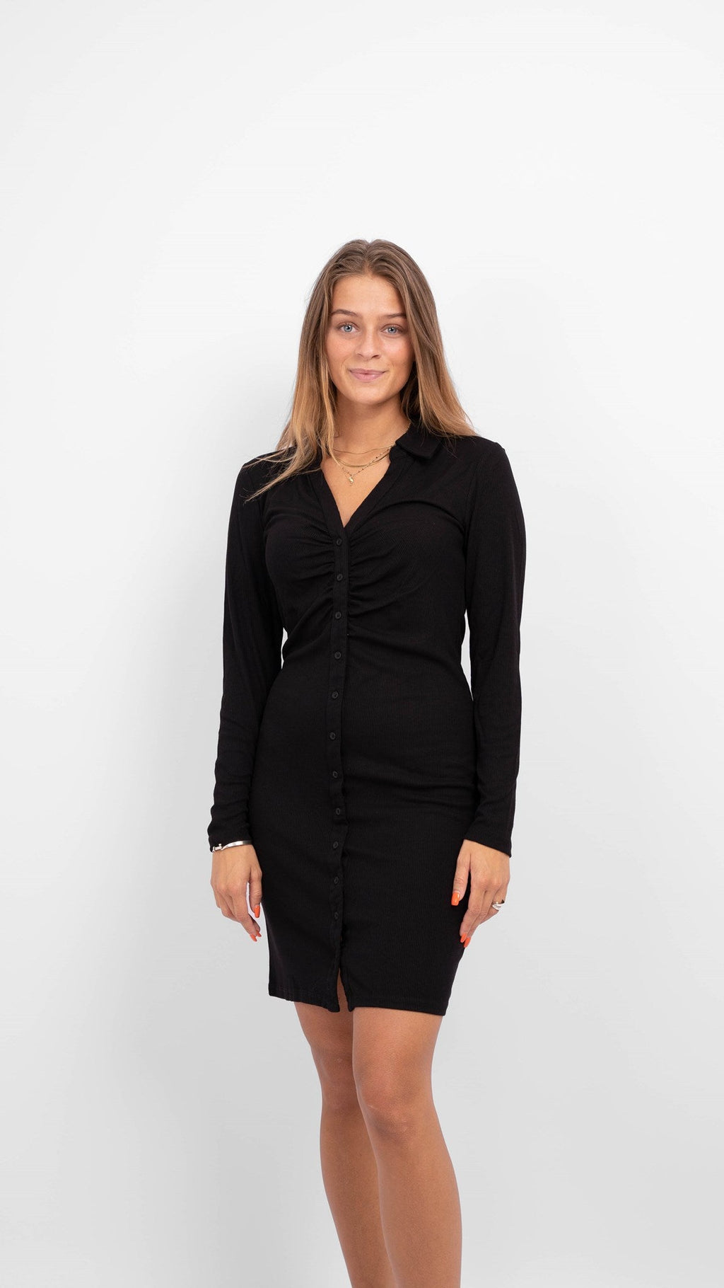 Siva Polo Dress - Black