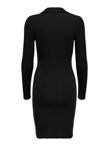 Siva Polo Kleid - schwarz