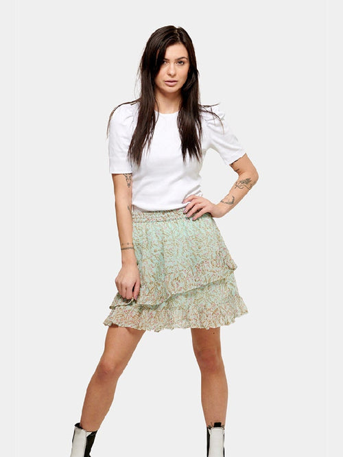 Small-flowered skirt - Blue haze flower - TeeShoppen Group™ - Skirt - Jacqueline de Yong