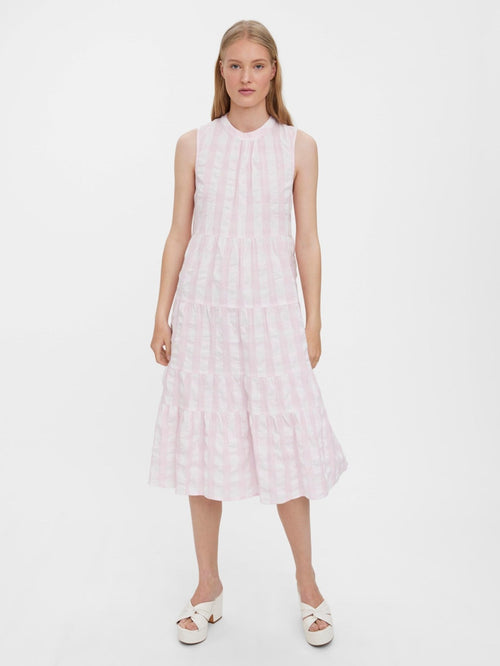Sody Calf Highneck Dress - Light Lilac - TeeShoppen Group™ - Dress - Vero Moda