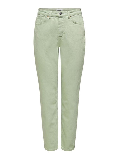 Solid Color Mom Pants - Desert Saga - TeeShoppen Group™ - Jeans - ONLY