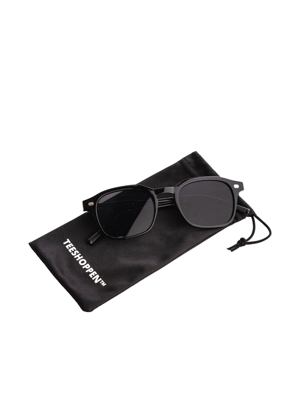 Quadratische Sonnenbrille - schwarz