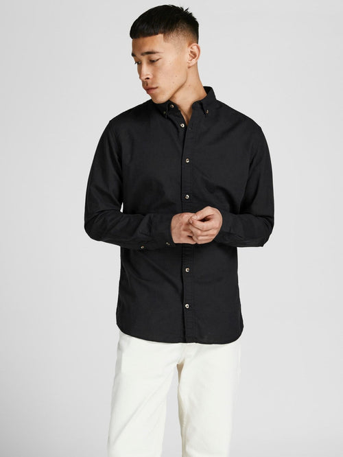 Summer Shirt - Black - TeeShoppen Group™ - Formal Shirts & Blouses - Jack & Jones