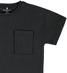 T -Shirt mit Tasche - schwarz