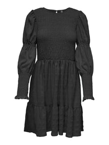 Thalia Smock Kleid - schwarz