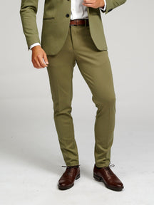 The Original Performance Suit™️ (Olive) + Tie - Package Deal