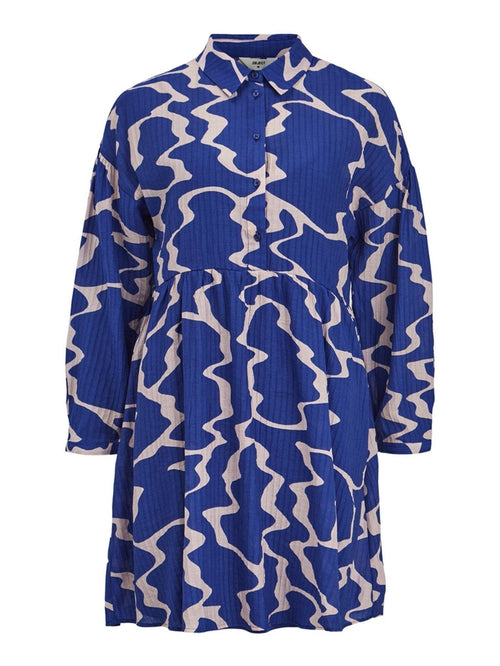 Vanja Mini Kjole - Clematis Blue - TeeShoppen Group™ - Dress - Object