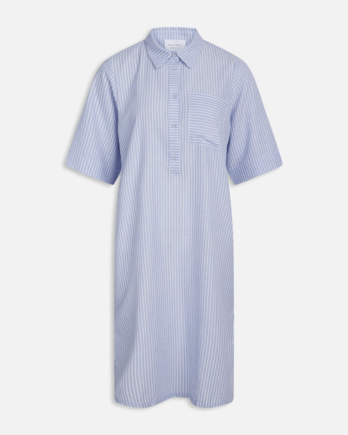 Vata Dress - Blue/White - TeeShoppen Group™ - Dress - Sisters Point