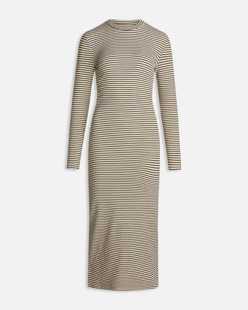 Visan Striped Dress - Beige - TeeShoppen Group™ - Dress - Sisters Point