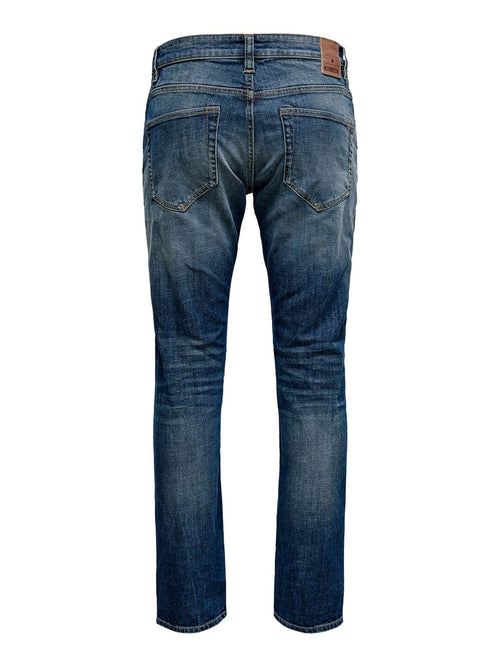 Weft Washed Jeans - Blue Denim - TeeShoppen Group™ - Jeans - Only & Sons