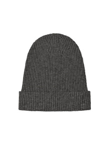 Zenna Beanie - dunkelgraue Melange